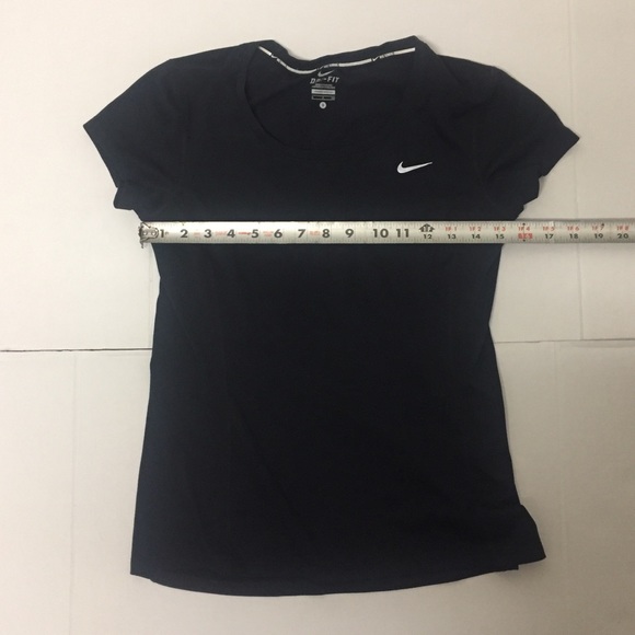Women Nike dri fit size s small v neck black - Picture 3 of 4